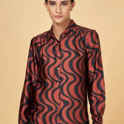 Annabelle by Pantaloons Brown Printed Shirt-picture-37