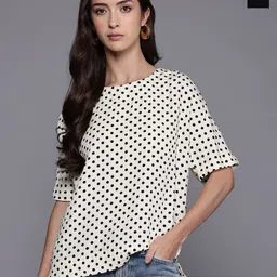 NEXT Pack of 2 Polka Dot Print Flared Sleeve Top image 1