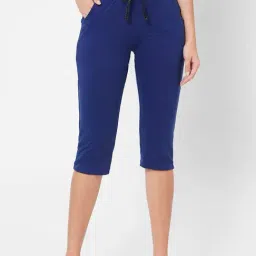 Sweet Dreams Navy Cotton Capris-picture-22