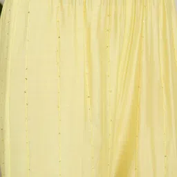 House of Pataudi Floral Embroidered Sequinned Straight Kurta With Sharara & Dupatta image 5