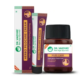 dr vaidya's Dr. Vaidya's Piles Management Combo (1 Piles Care + 1 Herbo Pilocare Cream)-picture-18