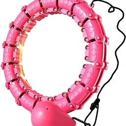 KRUSHNAM Smart Hula Exercise Hoops 24 Sections Soft Gravity Ball with 360 Degree Massage Fitness Massage Function Smart Hula Hoop for Adults and Children to Lose Weight image 2