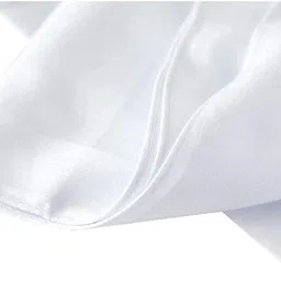 the white square Men's White Handkerchiefs Small Size Pack of 6 (6006PCS W/W) image 2