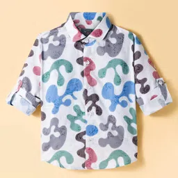 Dapper Dudes Full Sleeves Abstract Printed Shirt - Multi Colour-picture-21