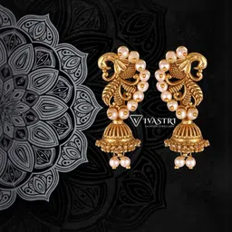 VIVASTRI Women Gold-Plated Alloy Earrings-picture-35