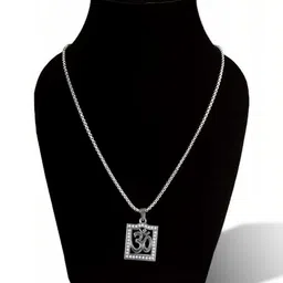 Utkarsh Silver-Plated Square Pendants with Chains image 4