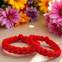 DN ENTERPRISES Unisex Set of 2 Thread Wraparound Bracelets image 1