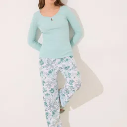 women'secret Women Floral Printed Night suit-picture-11