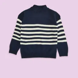 Pantaloons Baby Kids Navy Striped Full Sleeves Sweater-picture-37