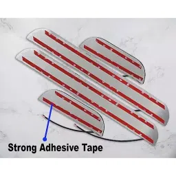 Auto Pearl Car Door Foot Step Led Sill/Scuff Plates Mirror Finish Silver Compatible For Honda City Ivtec 2015-2017, LEDSillPLATE_Sil_CityIVTEC2015_17 (Set of 4) image 4