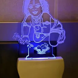 1ST TIME Red & Blue Acrylic Traditional Abstract Shaped Shaped Wall Lamp-picture-28