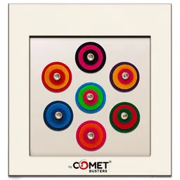 Comet Busters Premium Round Designer Handcrafted Bindi - Multicolor-picture-25