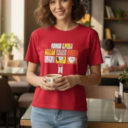 BROADSTAR Women Printed T-shirt-picture-29