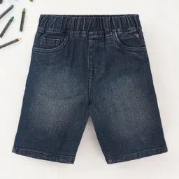 Ed-a-Mamma Kids Blue Solid  Shorts-picture-19