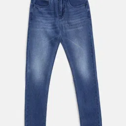 Tales & Stories Kids Blue Solid Jeans (Pack Of 2) image 3