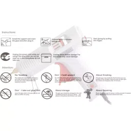 CRAFTYGUN 150 W Trigger Feed Hot Melt Glue Gun White with 3 Stick, FD-150 W image 4