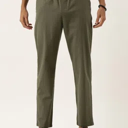 The Roadster Lifestyle Co Cotton Mid-Rise Trousers-image-95