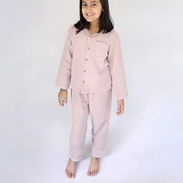 Snuggly Spaces Kids-Unisex Purple Nightdress-image-81