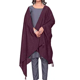 Kemza Pack Of 2 Geometric Embroidered Chanderi Cotton Dupatta With Beads and Stones image 4