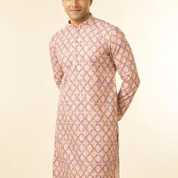 Diwas by Manyavar Men Woven Design Embroidered Festive Straight Kurta-picture-29