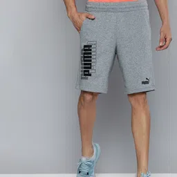 Puma Men Regular Fit Power Logo Printed Sports Shorts image 3