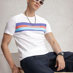 WROGN Striped Pure Cotton Slim Fit T-shirt-picture-29