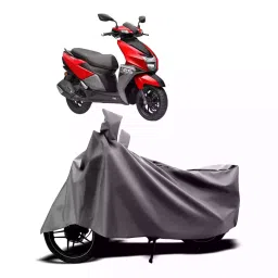 Auto Pearl Two Wheeler Cover with Bag for TVS NTORQ, Silver-picture-48