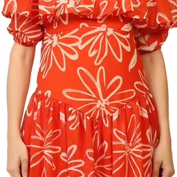 KALINI Women Floral Printed Fit & Flare Dress image 2