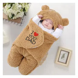 Babyzone Super Soft Hooded Baby Blanket Wearable Swaddle Wrapper For 0-6 Months Baby Boys and Baby Girls-picture-51