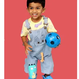 Elves the Shoemakers Perforated Velcro Closure Solid Clogs - Sky Blue image 3