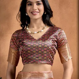 you shop we ship Ethnic Motifs Silk Blend Handloom Mysore Silk Saree image 2