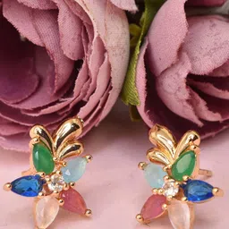 MEIRA JEWELLERY Gold-Plated Contemporary Studs-picture-30