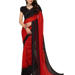 ANAND SAREES Striped Satin Saree-image-98