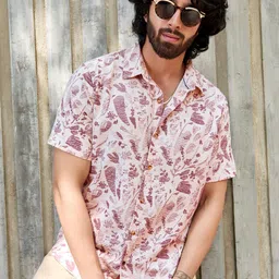 WROGN Men Comfort Floral Opaque Printed Casual Shirt-picture-27