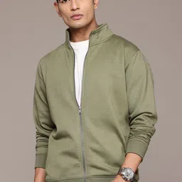 The Roadster Lifestyle Co. Mock Collar Regular Fit Sweatshirt image 1