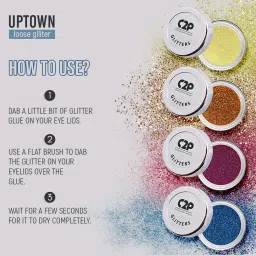 C2P PROFESSIONAL MAKEUP Uptown Loose Glitter Juicy Lime 21 - 3 gm image 5