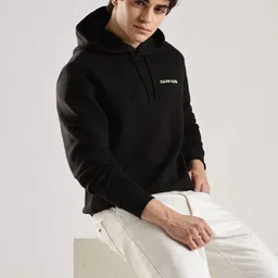Calvin Klein Jeans Men Printed Hooded Cotton Sweatshirt image 5