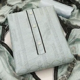 SAINOOR Embroidered Semi-Stitched Dress Material-picture-24