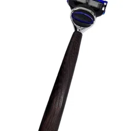 WAHL Traditional Barber Wenge Wood Shaving Razor with Fusion Connector image 1