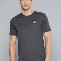 Alcis Men Charcoal Grey Slim Fit Running T-shirt-picture-14