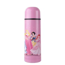 Disney Kids Pink Princess Printed Stainless Steel Flask-picture-15