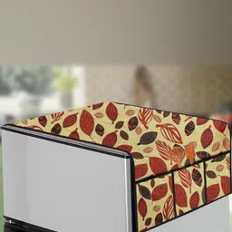 The Furnishing Tree Yellow Printed Refrigerator Cover-image-26
