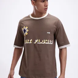 Kook N Keech Puff Print Drop-Shoulder Sleeves Oversized Cotton T-shirt image 5