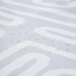 Encasa Homes Polyester Shower Curtain Boho Maze Grey image 4