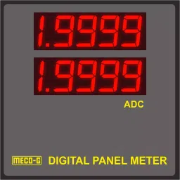 Meco-G 4 - 20mA or 1 - 5V DC Input 4.5 Digit Double Display Digital Panel Ammeter R-4050BND - 144x144 mm-picture-10