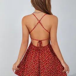 CORSICA Floral Print Fit & Flare Mini Dress-picture-11