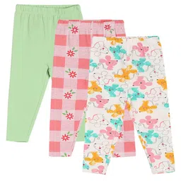 MINI KLUB Pack Of 3 Mouse & Floral Printed Leggings - Multi Colour-picture-18