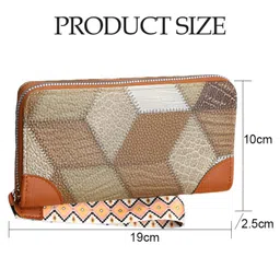 SYGA Women Geometric Pattern Wristlet Wallet Stylish Plaid Clutch with Strap & Spacious Compartments(Green) image 3
