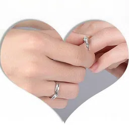 Teeragaj Set Of 2 Stone-Studded Adjustable Finger Rings image 2