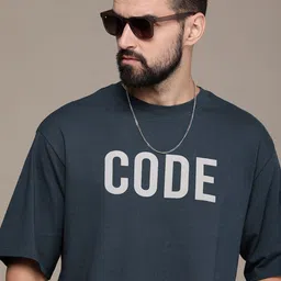 The Roadster Life Co. Typography Printed Drop-Shoulder Pure Cotton T-shirt-picture-17